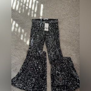 Zara flared sequin pants